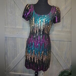Vintage Alyce Sequin Dress sz 10